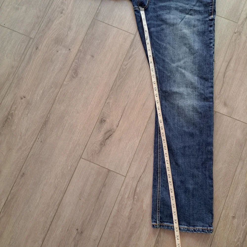 Wrangler Retro Slim Boot Jeans Men 34x34 Blue Stretch Denim 10WLT77LY